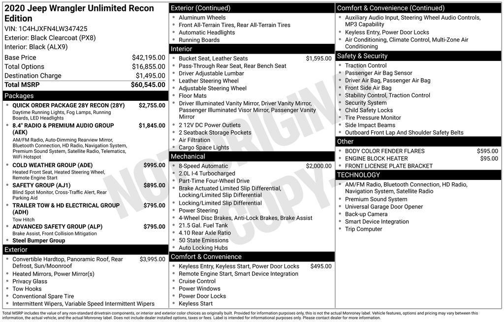 2020 Jeep Wrangler Unlimited Rubicon