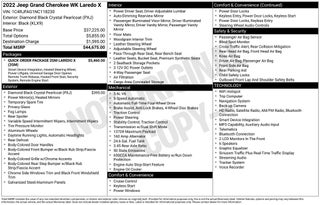 2022 Jeep Grand Cherokee WK Laredo X