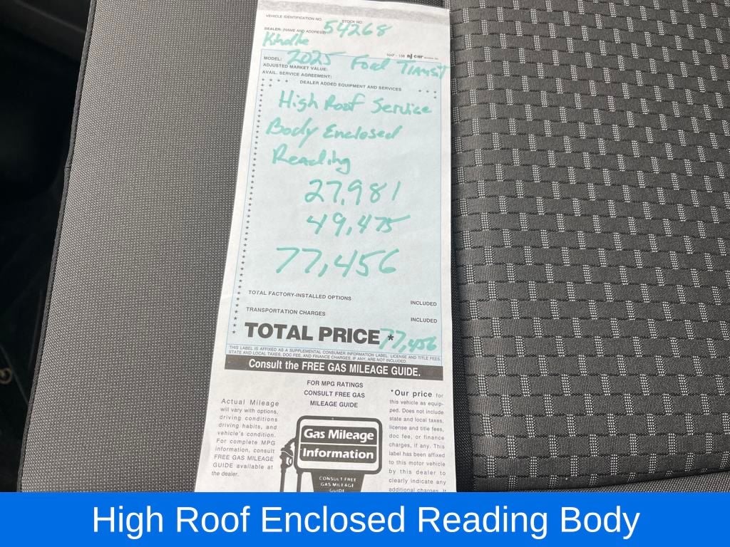 2025 Ford Transit-350 w/HIGH TOP SERVICE UTILITY BODY