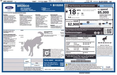 2025 Ford Bronco Base Sasquatch Pkg