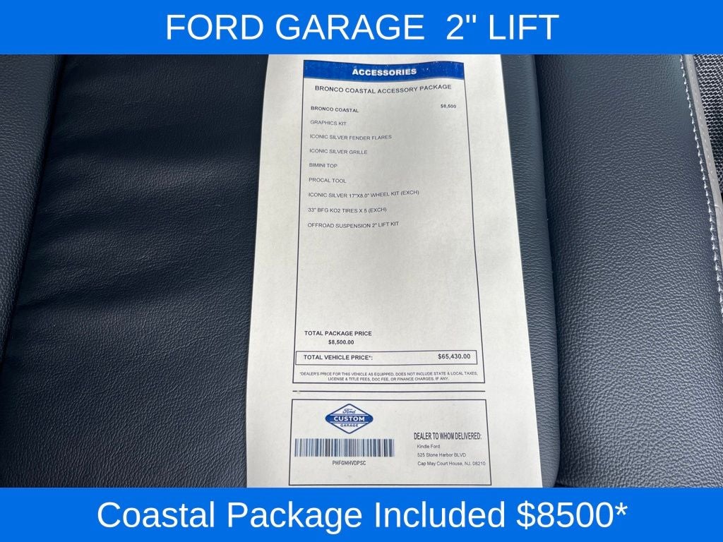 2025 Ford Bronco Outer Banks COASTAL ACCESSORY PACKAGE!