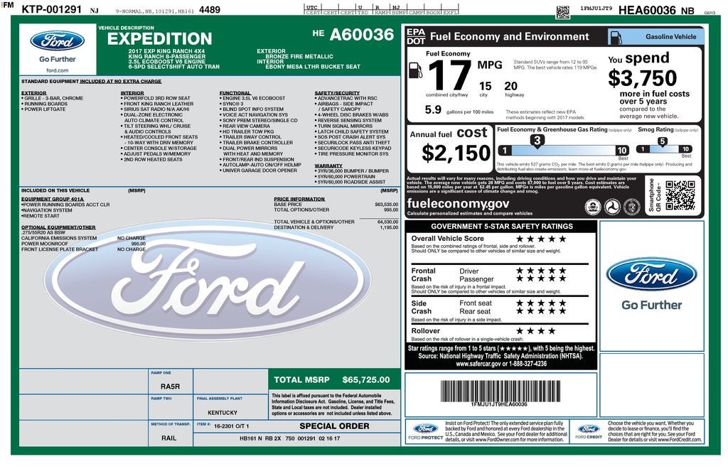 2017 Ford Expedition King Ranch