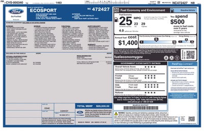 2022 Ford EcoSport SES