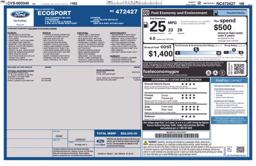 2022 Ford EcoSport SES
