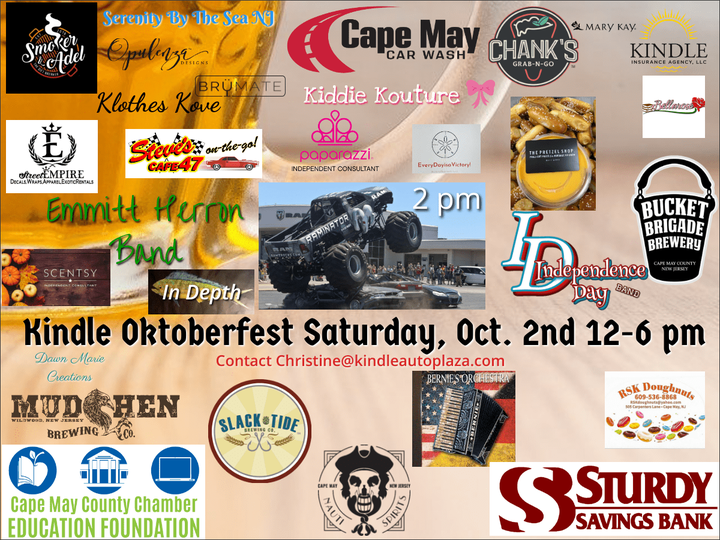 Oktoberfest flyer with vendors