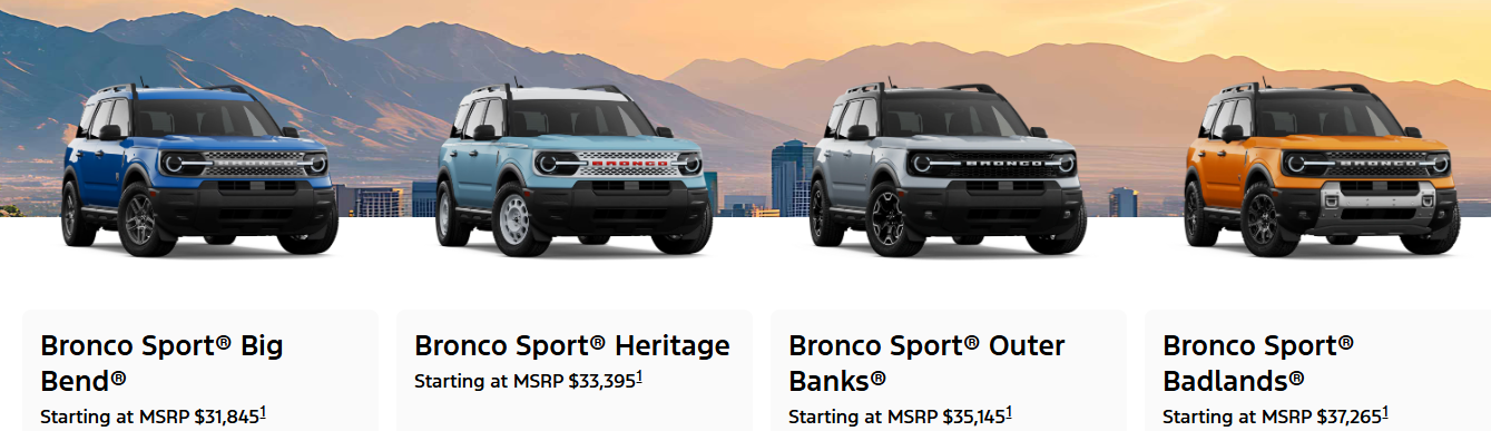 Bronco Sport models